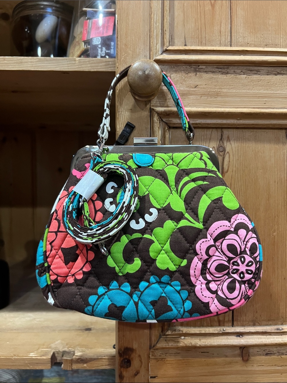 NWOT Vera Bradley Mini Frame Handbag in Retired Lola Pattern